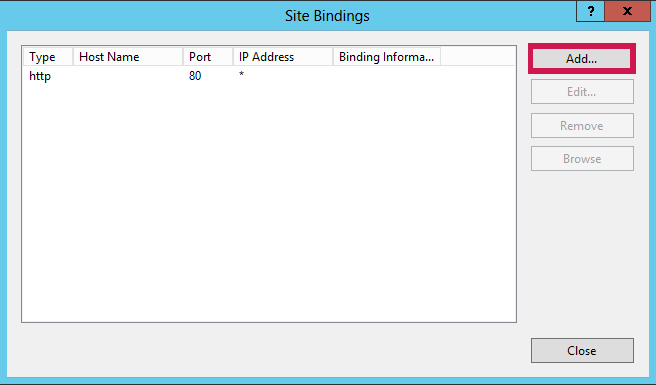 Site Bindings