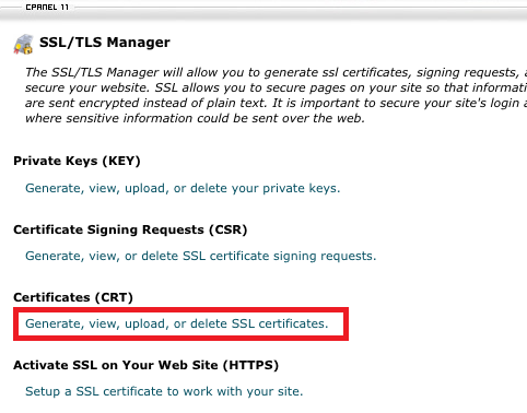 SSL/TLS Manager