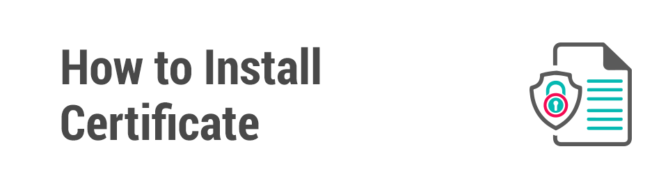 How to Install Certificate Header Icon